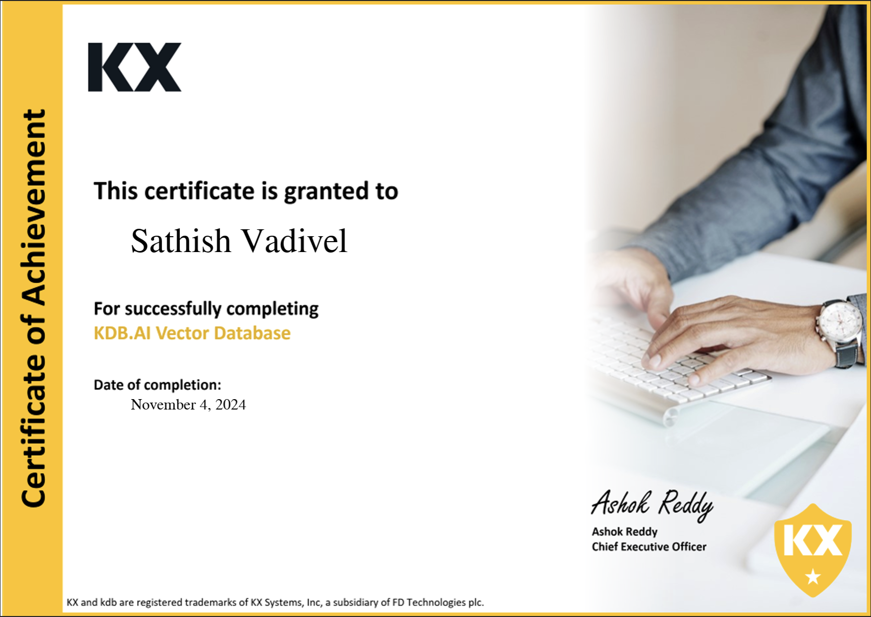 Certificate 1